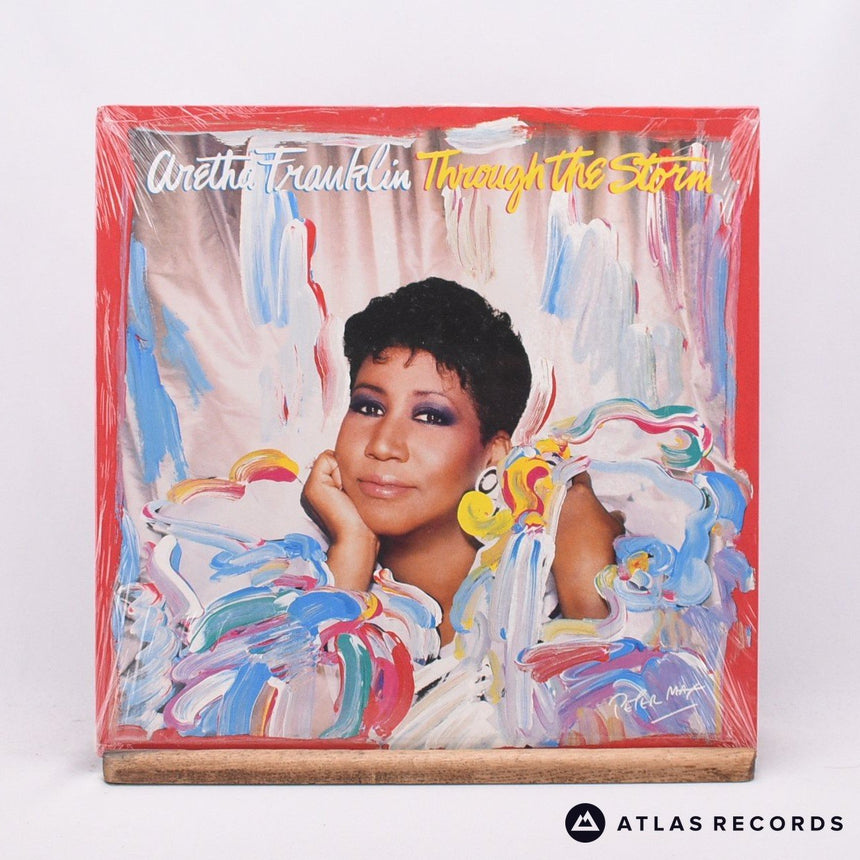 Aretha Franklin Through The Storm LP Vinyl Record - Front Cover & Record