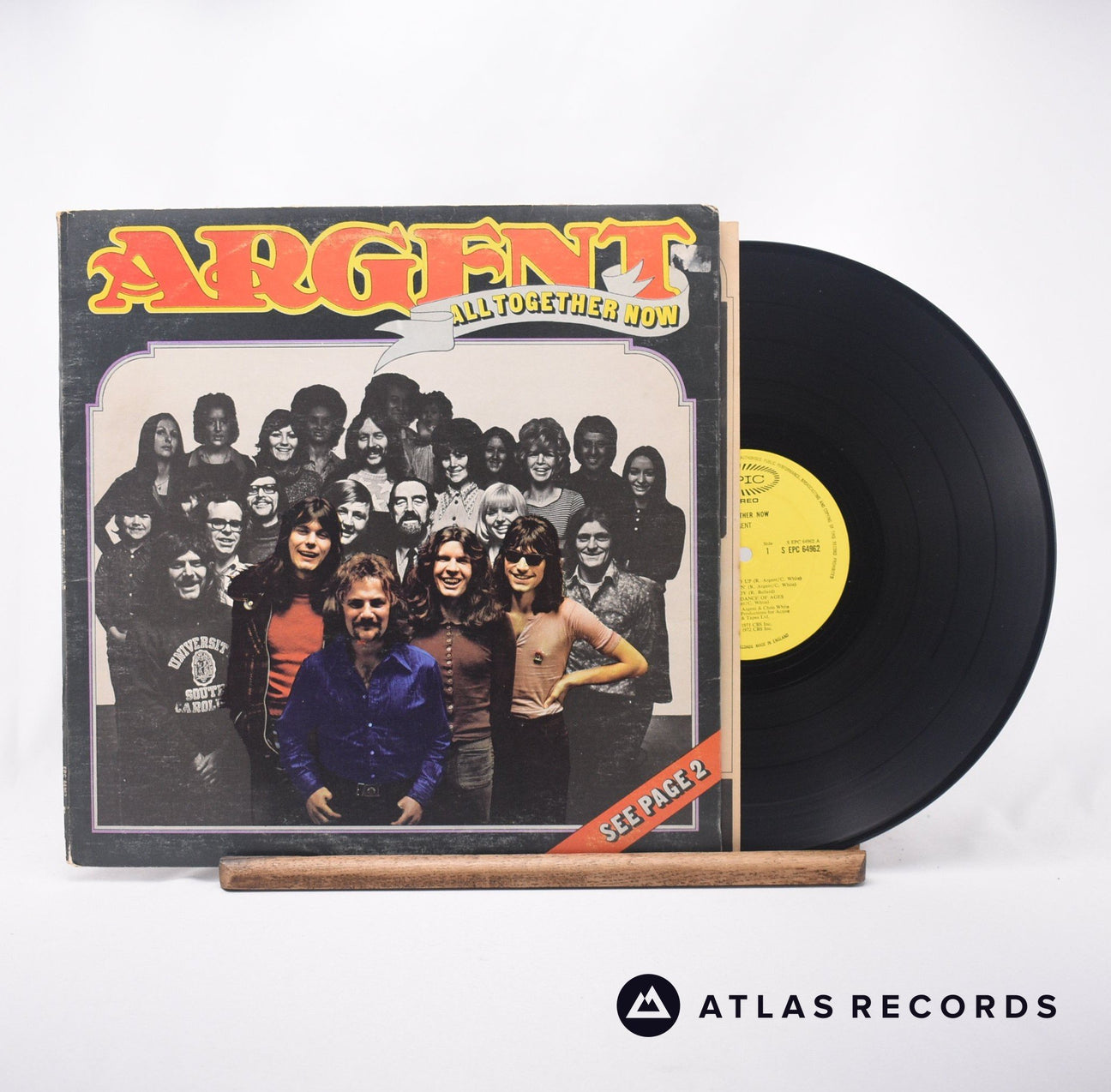 Argent All Together Now LP Vinyl Record - Front Cover & Record