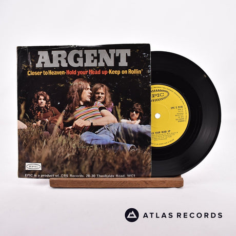 Argent Hold Your Head Up 7" Vinyl Record - Front Cover & Record