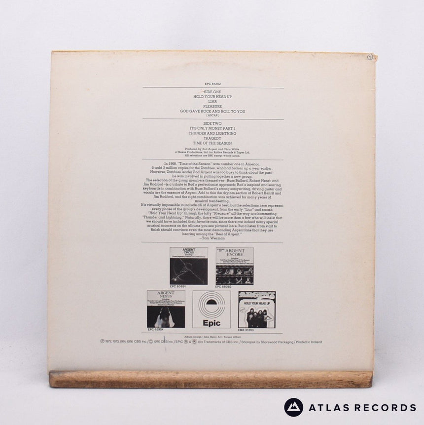 Argent - The Argent Anthology - A Collection Of Greatest Hits - LP Vinyl Record
