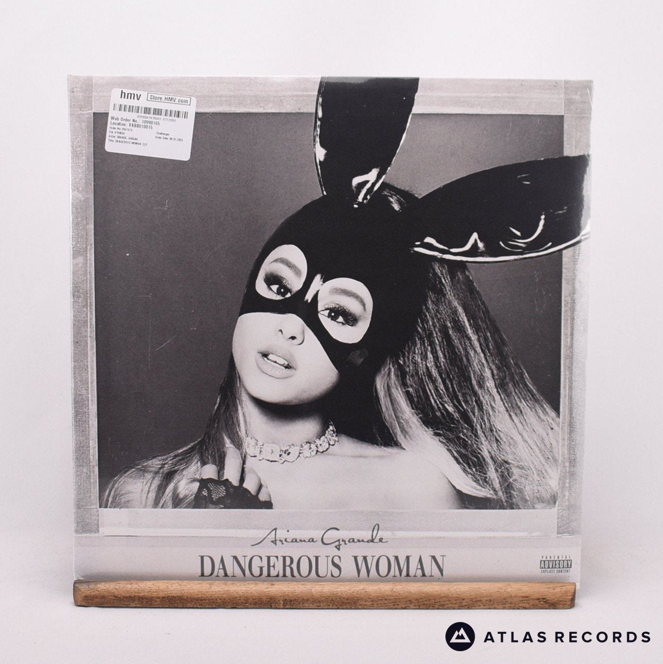 Ariana Grande Dangerous Woman 2 x LP Vinyl Record - Front Cover & Record