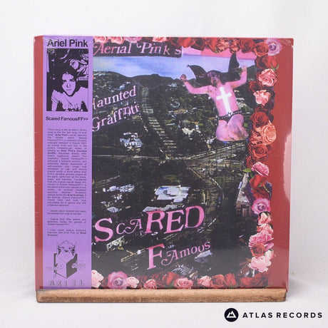 Ariel Pink's Haunted Graffiti Scared Famous 2 x LP Vinyl Record - Front Cover & Record