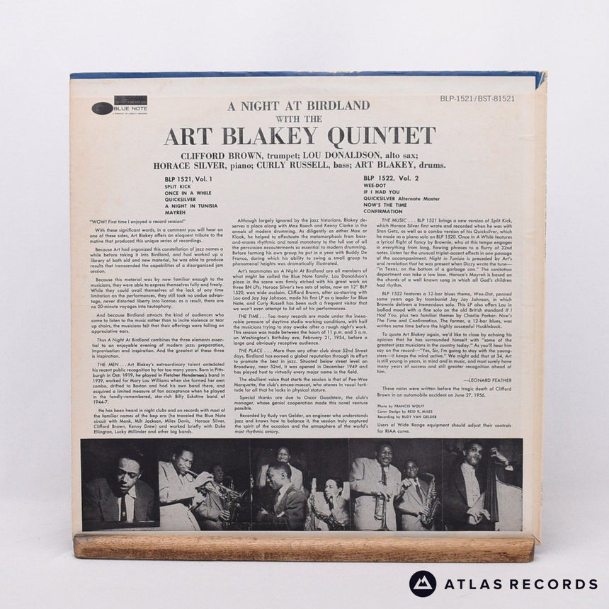 Art Blakey Quintet - A Night At Birdland Volume 1 - A B LP Vinyl Record - VG+/EX