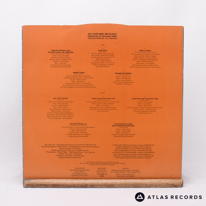 Art Garfunkel - Breakaway - LP Vinyl Record - VG+/VG+