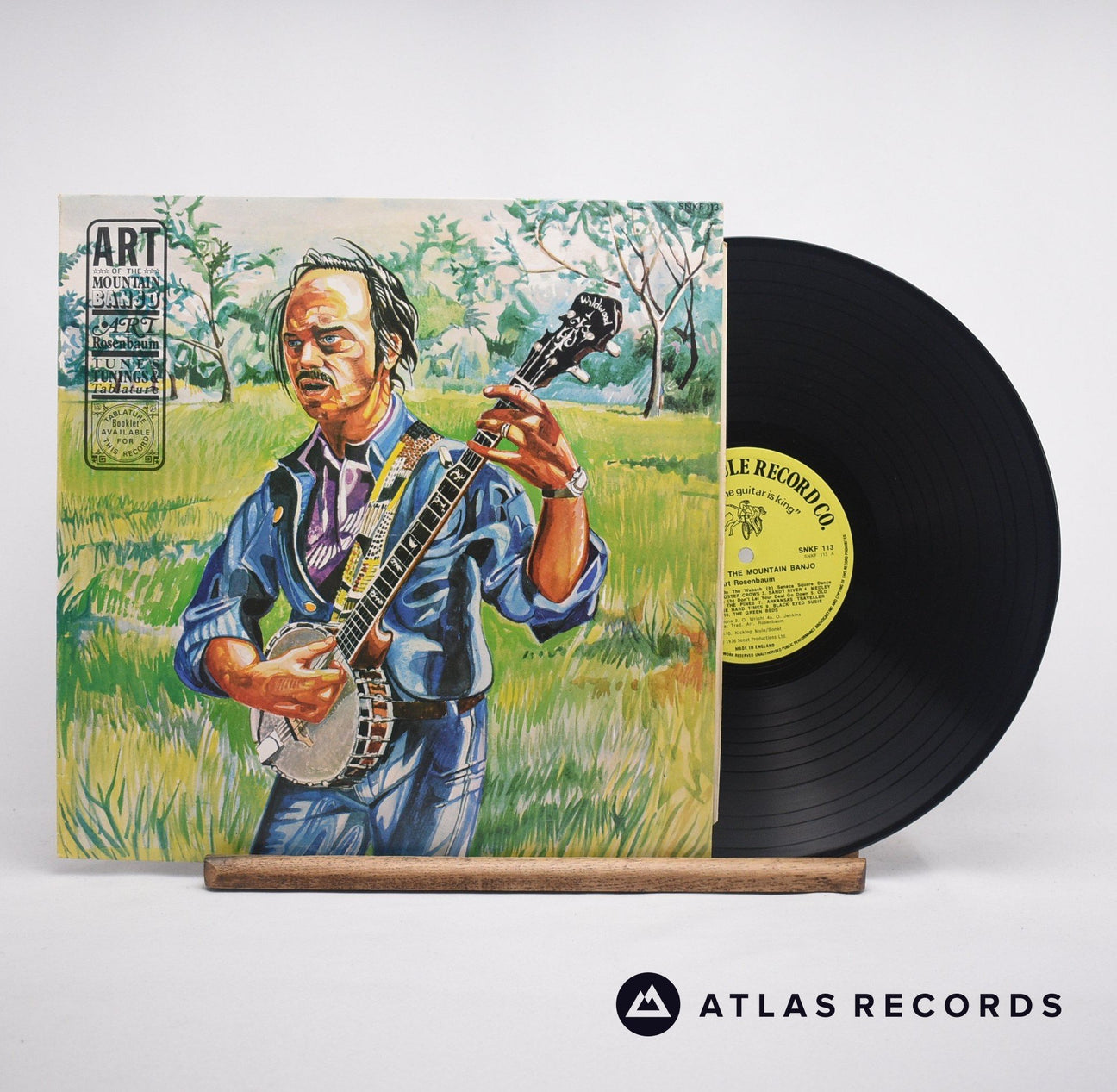 Art Rosenbaum The Art Of The Mountain Banjo LP Vinyl Record - Front Cover & Record