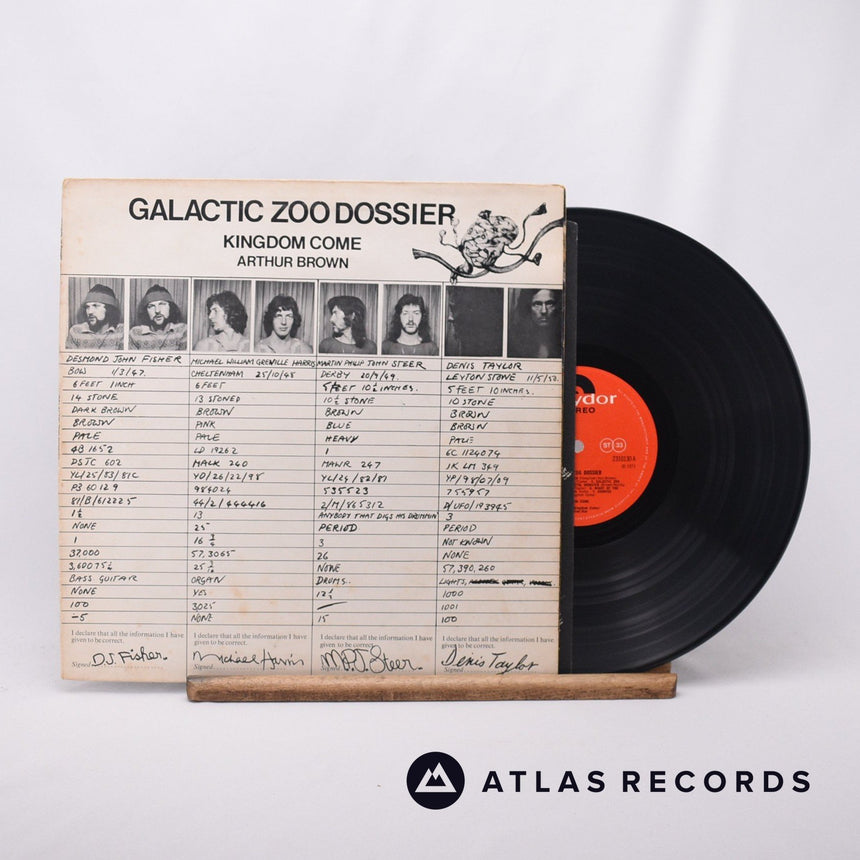 Arthur Brown's Kingdom Come Galactic Zoo Dossier LP Vinyl Record - Front Cover & Record