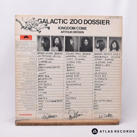 Arthur Brown's Kingdom Come - Galactic Zoo Dossier - LP Vinyl Record - VG+/VG+