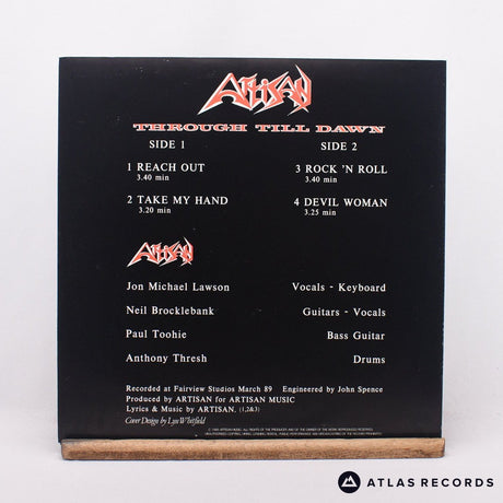Artisan - Through Till Dawn - Signed 89/4 A - 1 B-1 12" Vinyl Record - EX/EX