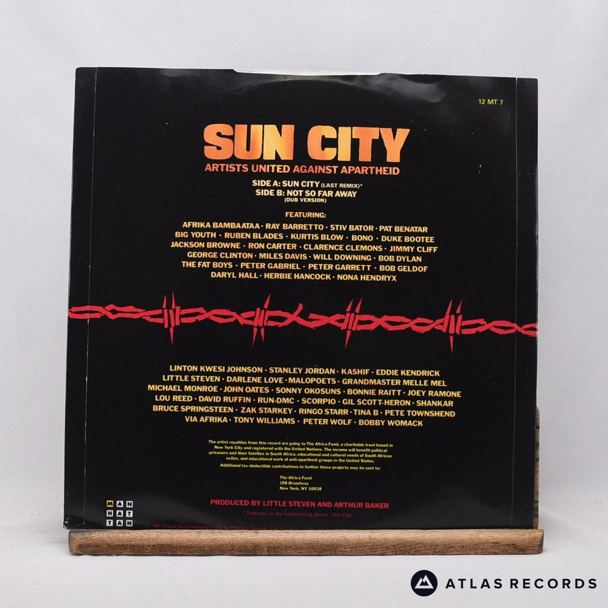 Artists United Against Apartheid - Sun City - 12" Vinyl Record - VG+/EX