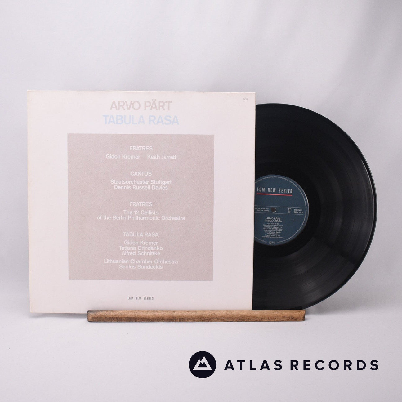 Arvo Pärt Tabula Rasa LP Vinyl Record - Front Cover & Record