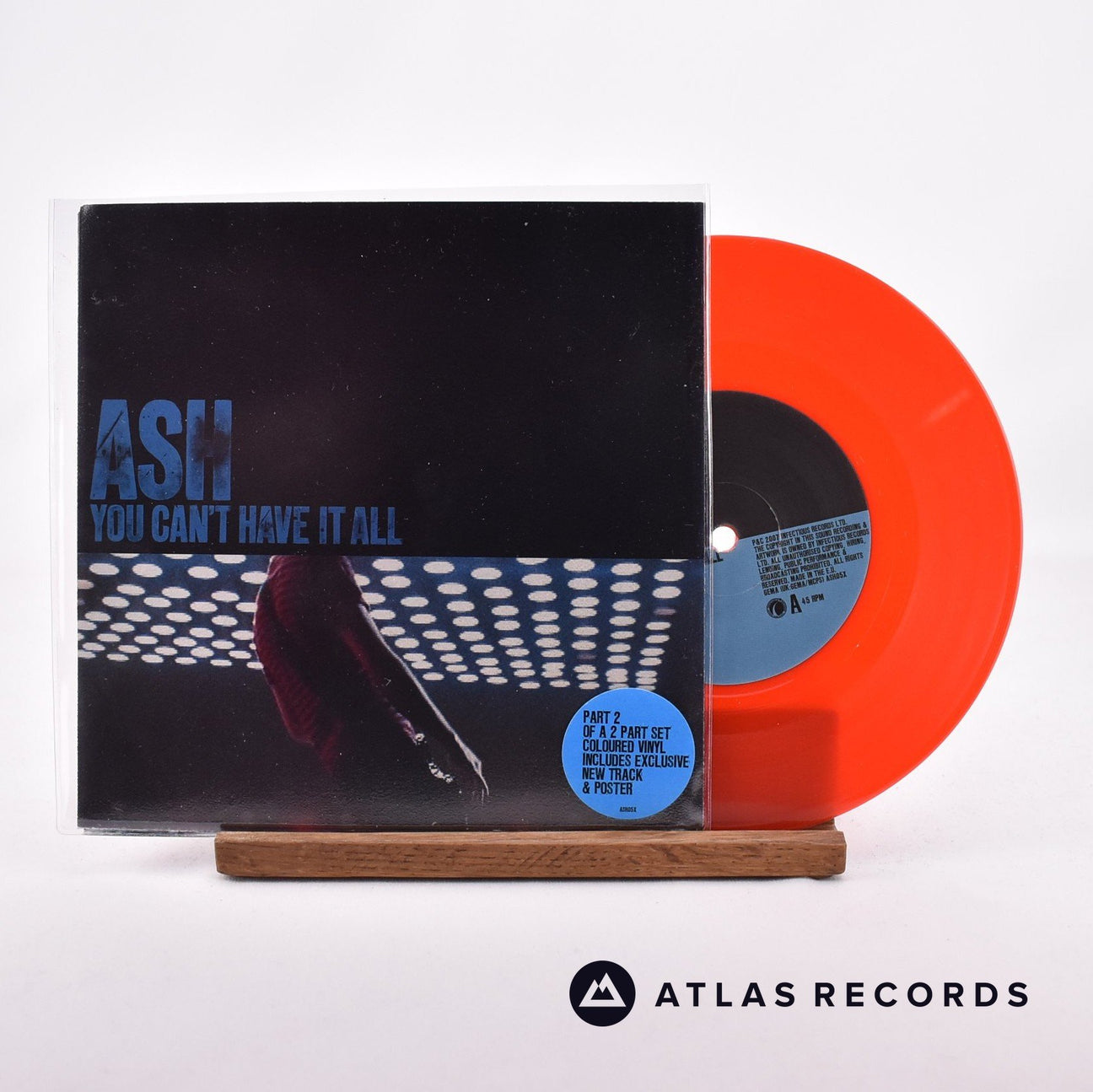 Ash You Can't Have It All 7" Vinyl Record - Front Cover & Record