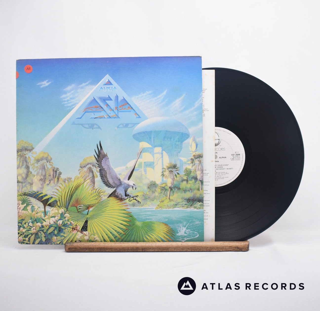 Asia Alpha LP Vinyl Record - Front Cover & Record