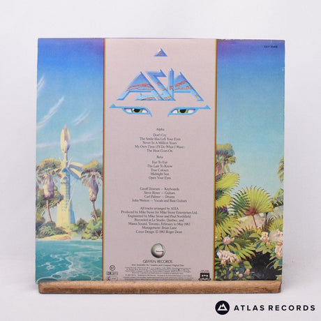 Asia - Alpha - Lyric Sheet LP Vinyl Record - EX/EX