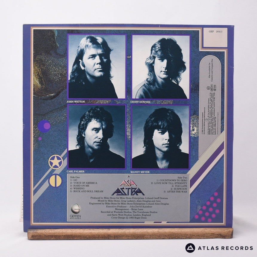 Asia - Astra - Lyric Sheet LP Vinyl Record - EX/EX