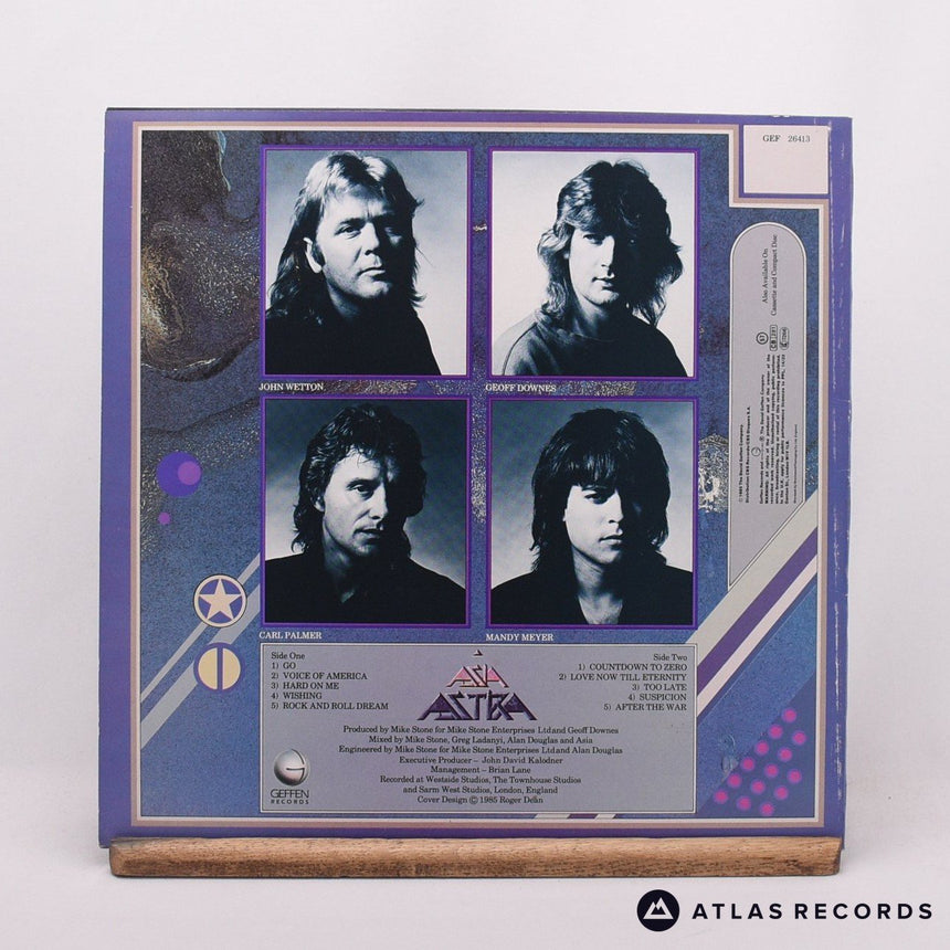 Asia - Astra - Lyric Sheet LP Vinyl Record - EX/EX