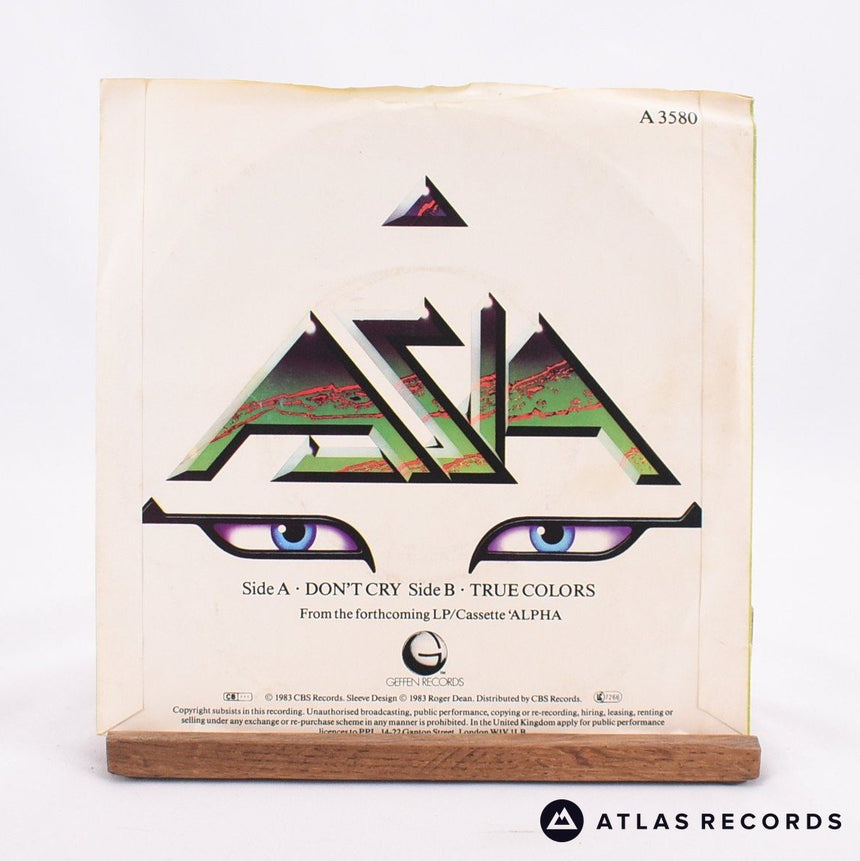 Asia - Don&#39;t Cry - 7&quot; Vinyl Record - VG+/VG+