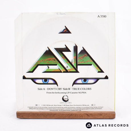Asia - Don't Cry - 7" Vinyl Record - VG+/VG+