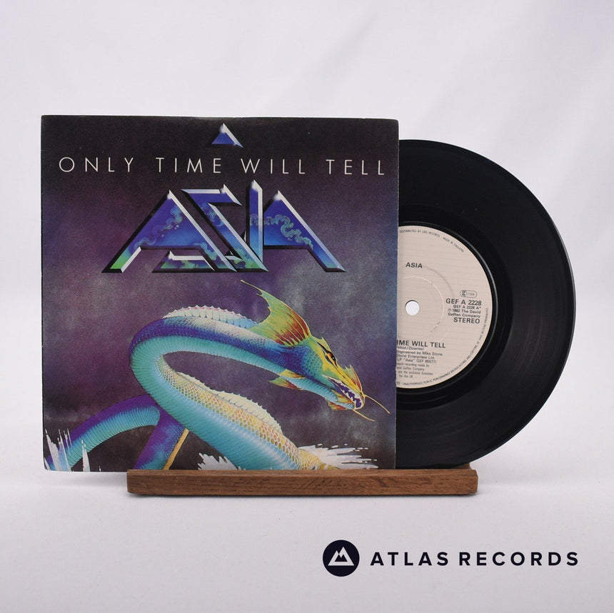 Asia Only Time Will Tell 7" Vinyl Record - Front Cover & Record