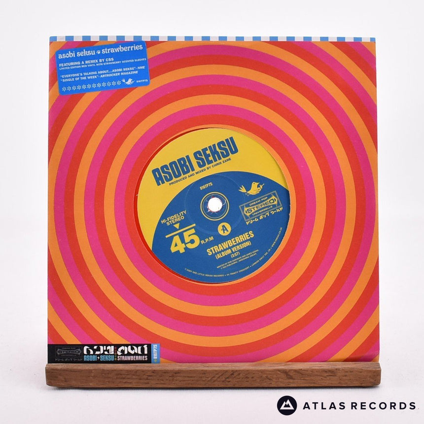 Asobi Seksu Strawberries 7" Vinyl Record - In Sleeve