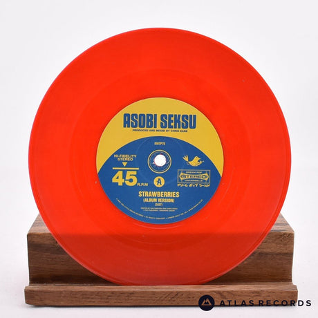 Asobi Seksu - Strawberries - Red Limited Edition 7" Vinyl Record - NM/NM