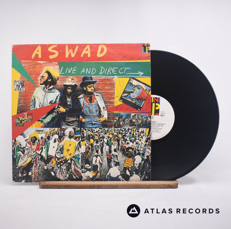 Aswad Live And Direct LP Vinyl Record - Front Cover & Record
