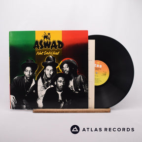 Aswad Not Satisfied LP Vinyl Record - Front Cover & Record