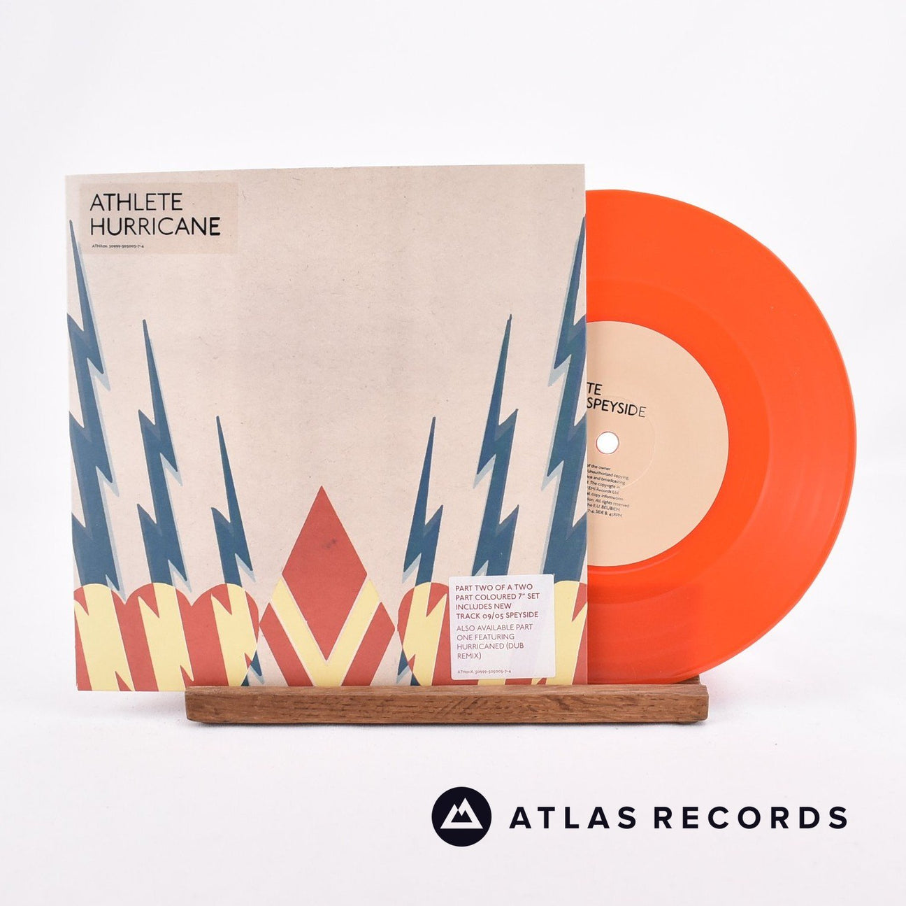 Athlete Hurricane 7" Vinyl Record - Front Cover & Record