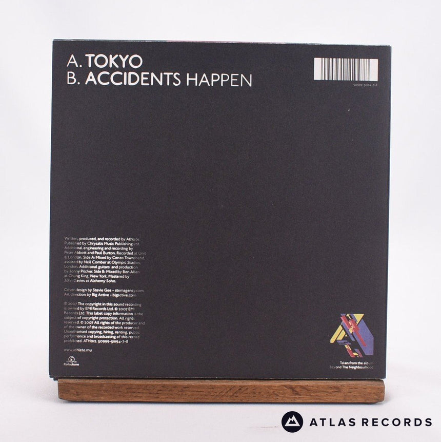 Athlete - Tokyo - Yellow 7" Vinyl Record - NM/NM