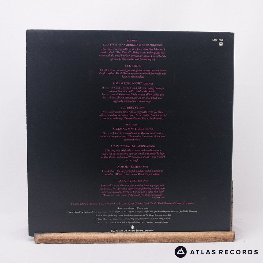 Atomic Rooster - Death Walks Behind You - A-1U B-1U LP Vinyl Record - EX/EX