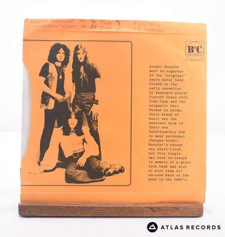 Atomic Rooster - Devil's Answer - 7" Vinyl Record - VG+/VG+