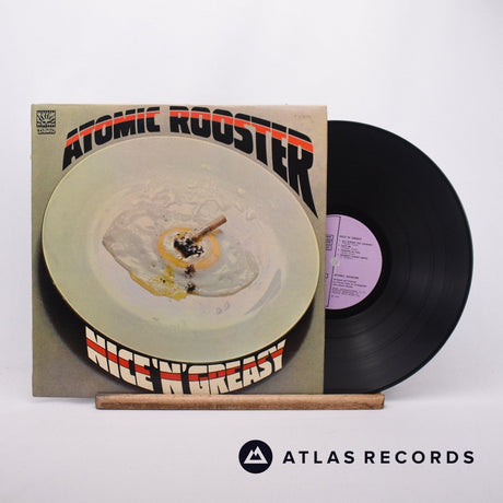 Atomic Rooster Nice 'N' Greasy LP Vinyl Record - Front Cover & Record