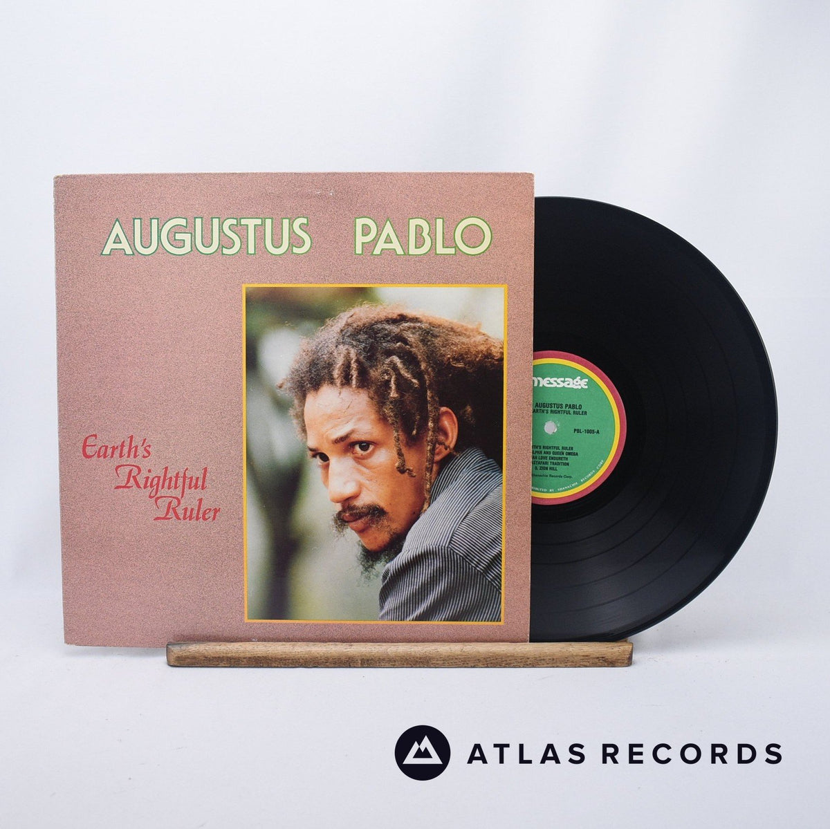 Augustus Pablo Earth's Rightful Ruler LP Vinyl Record - Front Cover & Record
