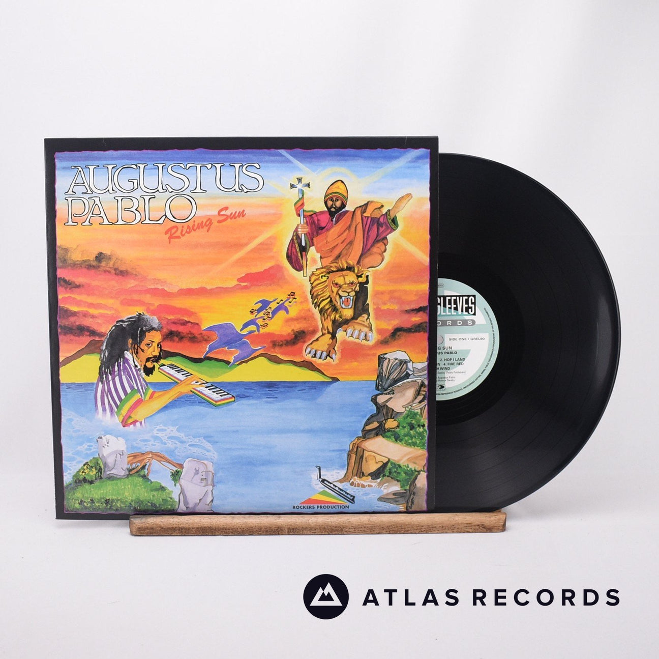 Augustus Pablo Rising Sun LP Vinyl Record - Front Cover & Record