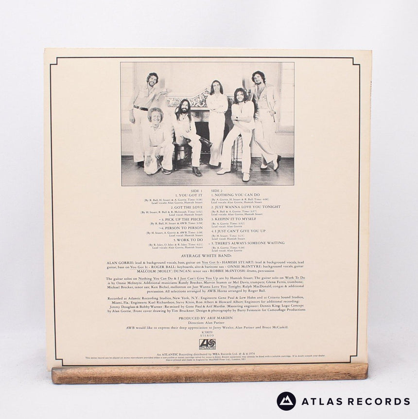 Average White Band - AWB - Porky LP Vinyl Record - EX/EX