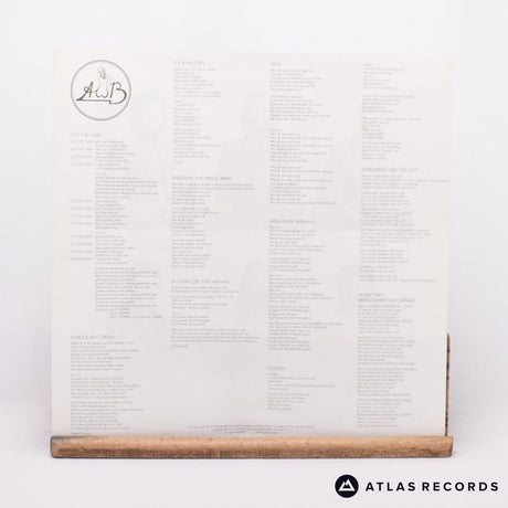 Average White Band - Cut The Cake - Lyric Sheet LP Vinyl Record - VG+/EX