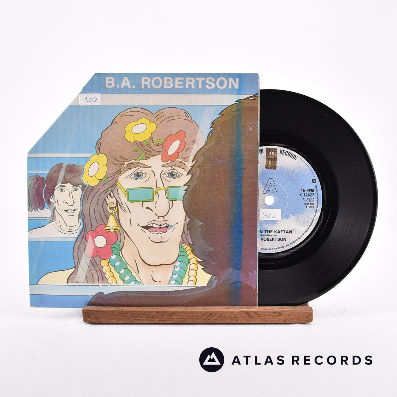 B. A. Robertson Kool In The Kaftan 7" Vinyl Record - Front Cover & Record