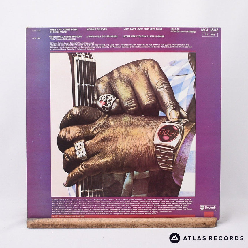 B.B. King - Midnight Believer - LP Vinyl Record - VG+/EX