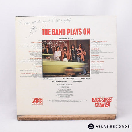 Back Street Crawler - The Band Plays On - LP Vinyl Record - VG+/EX