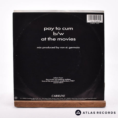 Bad Brains - Pay To Cum - Yellow Limited Edition 7" Vinyl Record - VG+/NM