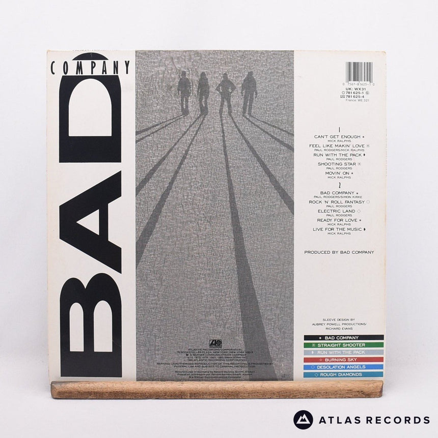 Bad Company - 10 From 6 - LP Vinyl Record - VG+/EX