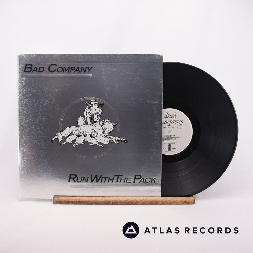Bad Company Run With The Pack LP Vinyl Record - Front Cover & Record