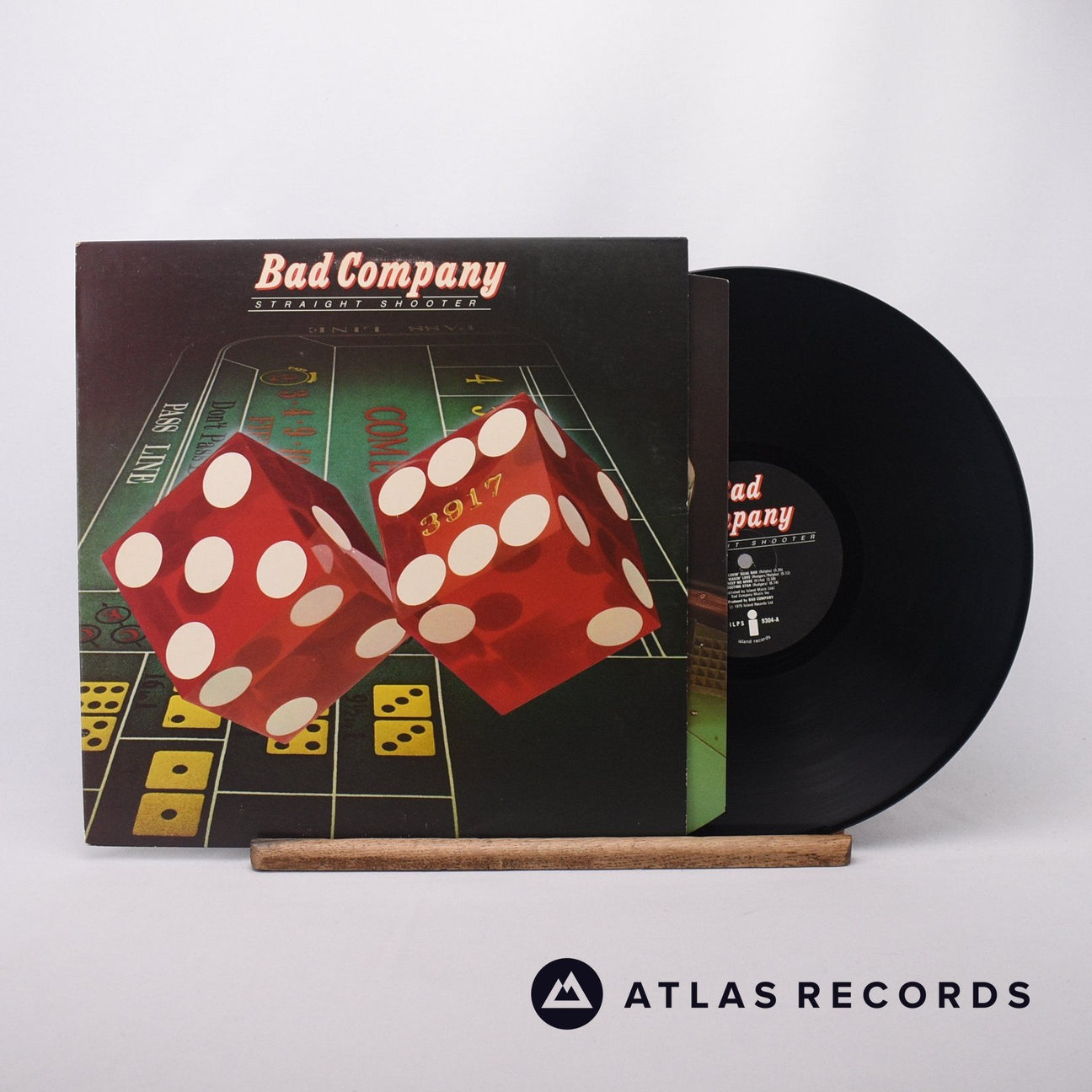 Bad Company Straight Shooter LP Vinyl Record - Front Cover & Record