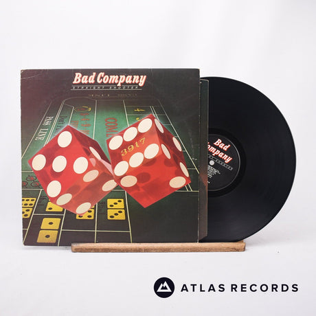 Bad Company Straight Shooter LP Vinyl Record - Front Cover & Record