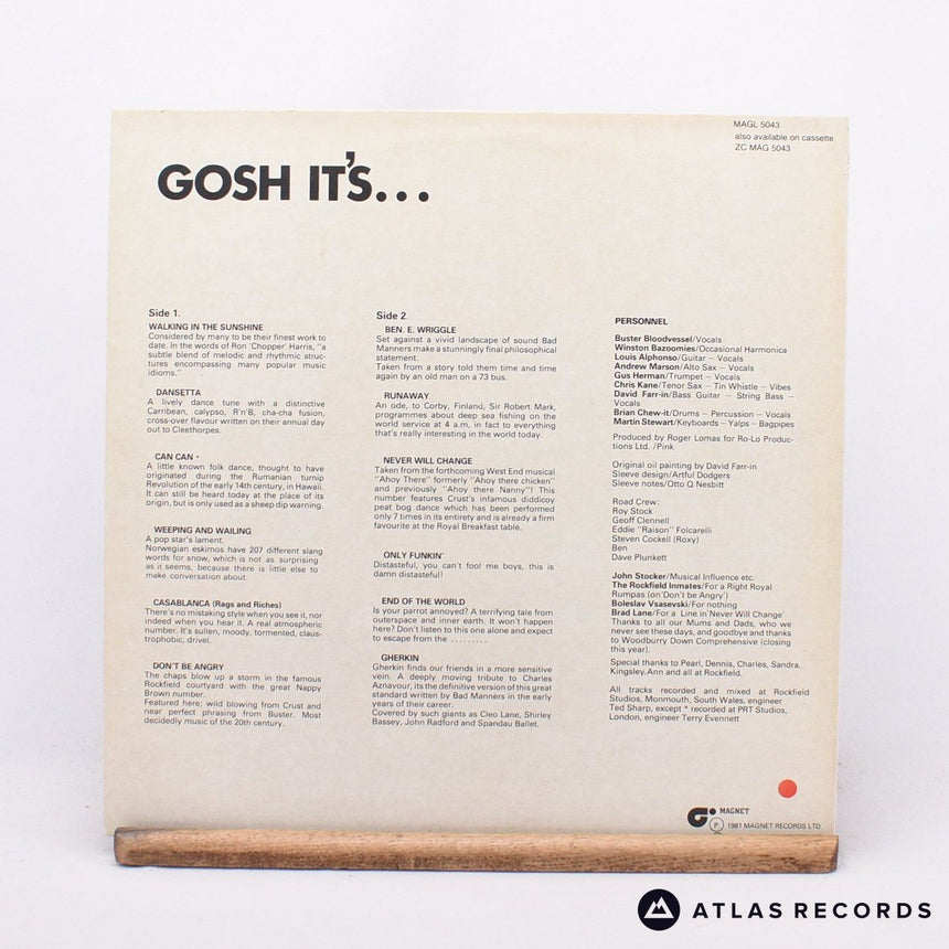Bad Manners - Gosh It's... - Textured Sleeve A1 B2 LP Vinyl Record - EX/EX