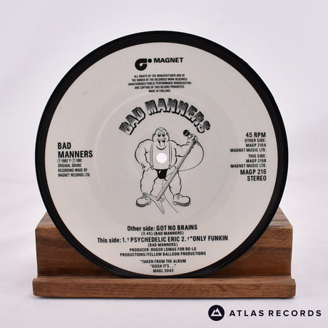 Bad Manners - Got No Brains - Picture Disc 7" Vinyl Record - EX
