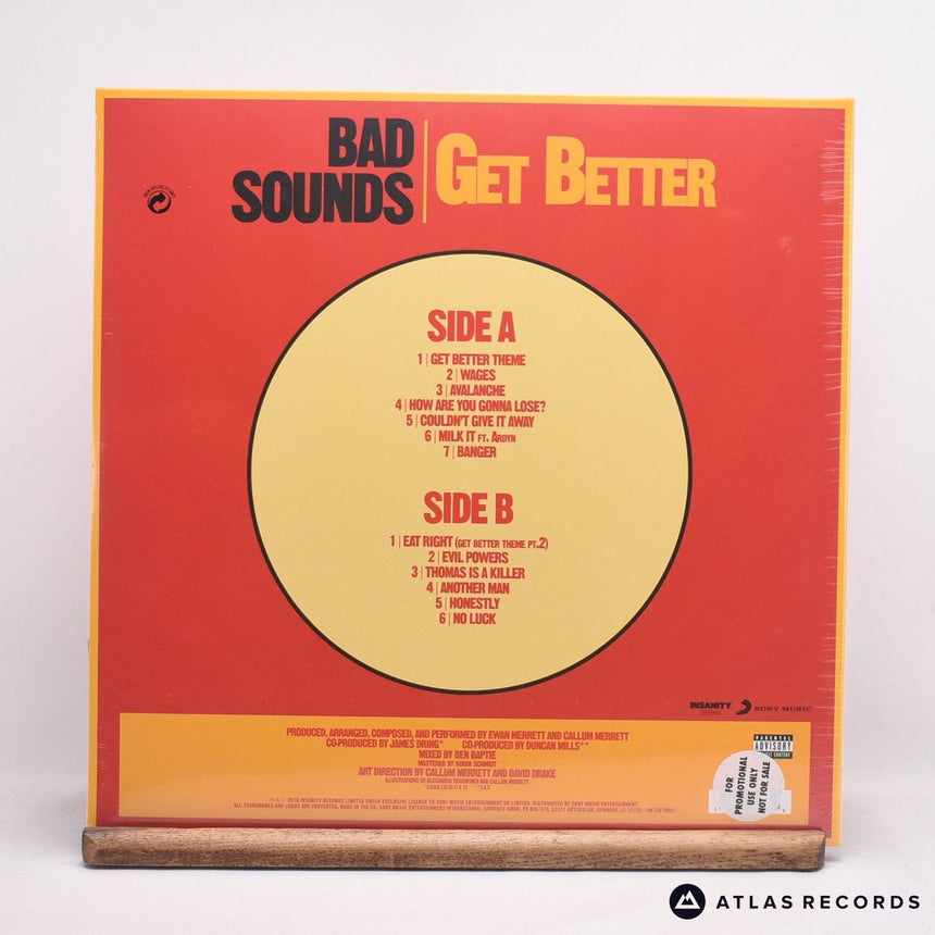 Bad Sounds - Get Better - Red Limited Edition LP Vinyl Record - NEW