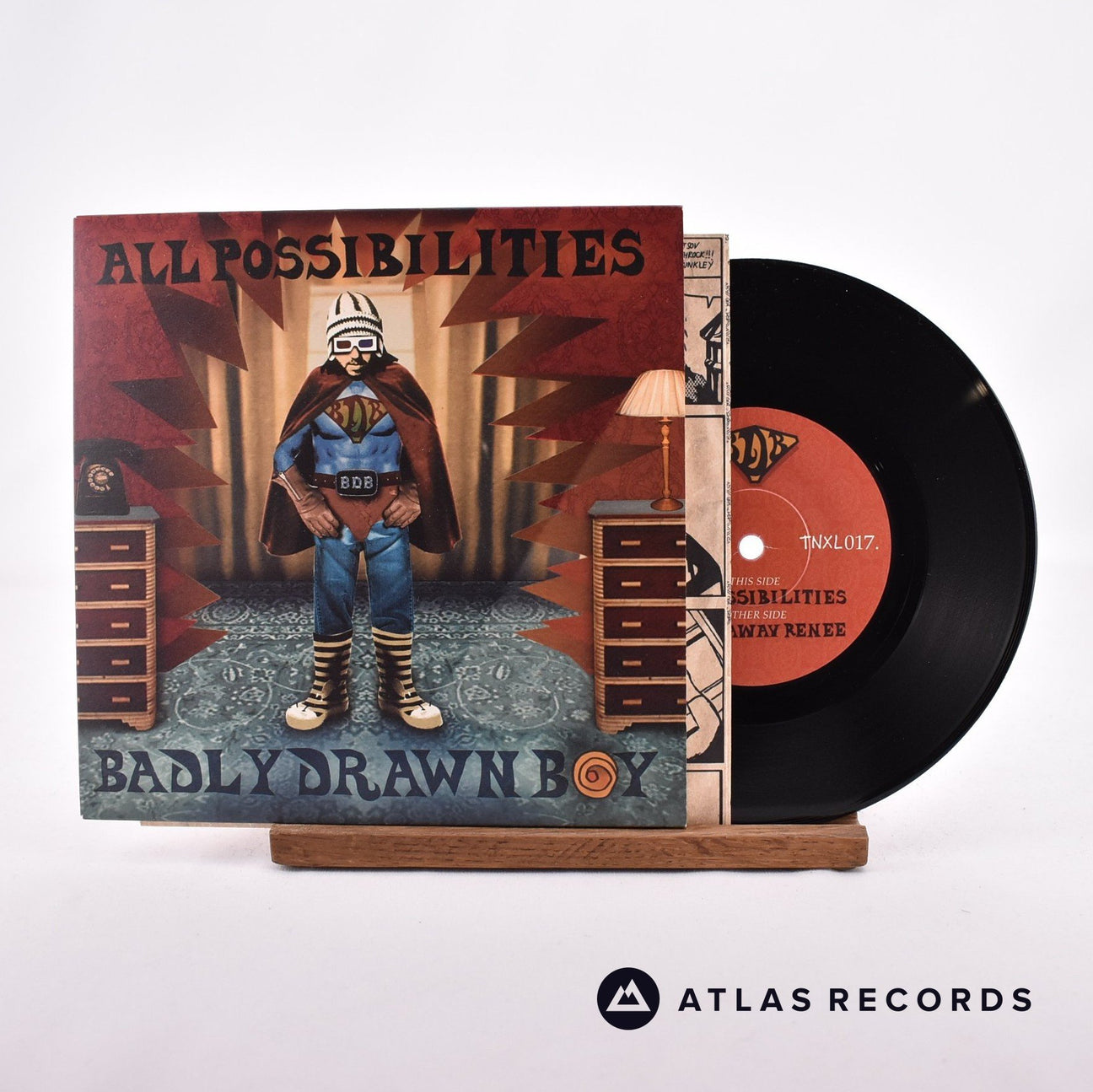 Badly Drawn Boy All Possibilities 7" Vinyl Record - Front Cover & Record
