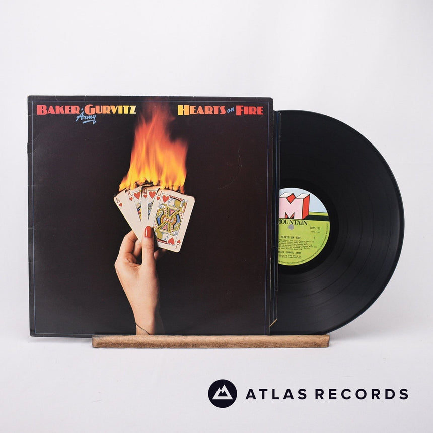 Baker Gurvitz Army Hearts On Fire LP Vinyl Record - Front Cover & Record