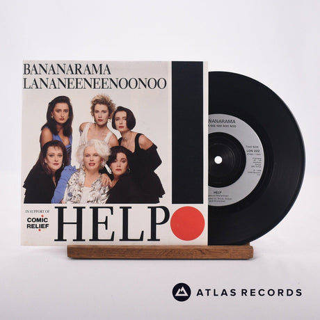 Bananarama Help 7" Vinyl Record - Front Cover & Record