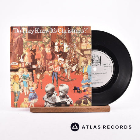 Band Aid Do They Know It's Christmas? 7" Vinyl Record - Front Cover & Record